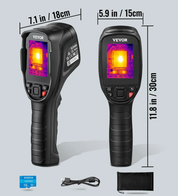 Infravörös hőkamera 2MP + 16 GB SD kártya (- 20 + 350℃) - Image 3