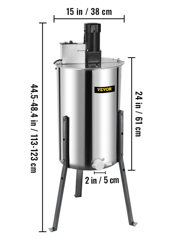 Elektromos mézpergető – 3 keretes