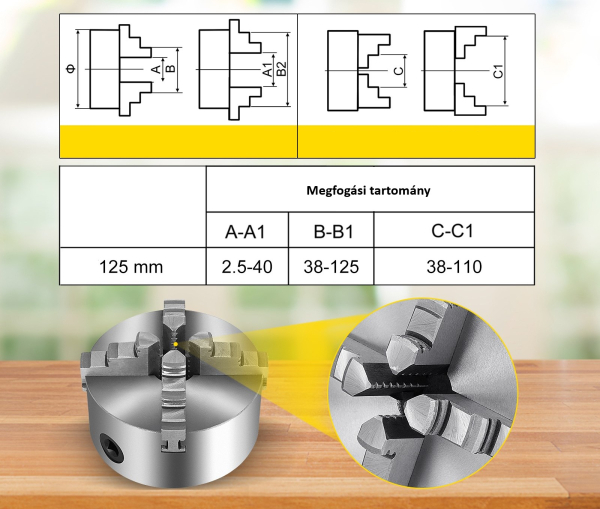 K12-125 Öntöttvas Esztergatokmány 6