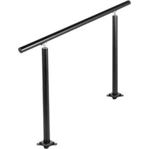 Kerti Alumínium Korlát 121cm Fekete