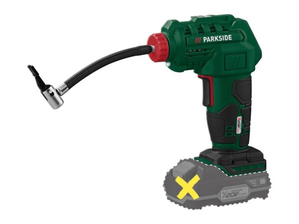 Parkside akkus kompresszor PAK 20-Li B2 akkumulátor nélkül