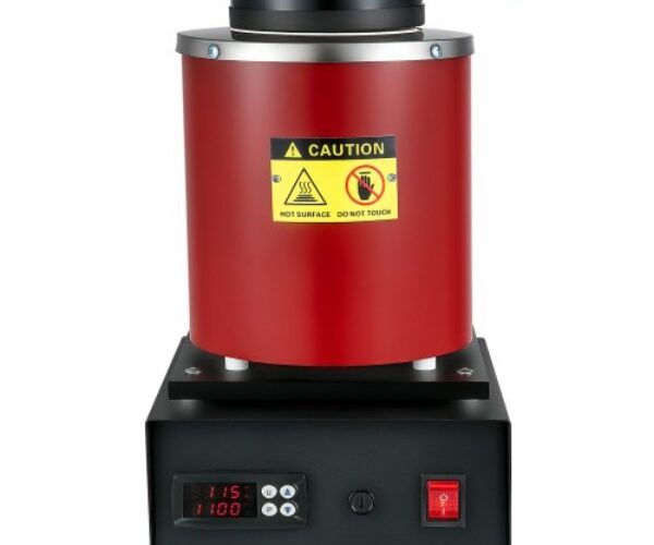 Digitális Elektromos Olvasztókemence Grafittégellyel 3 kg 1750 W 1150 °C