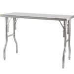 Ipari Összecsukható Munkaasztal Rozsdamentes Acél 1200x600 mm