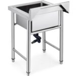 Kézzel Készített Rozsdamentes Mosogató 445x254x419 mm