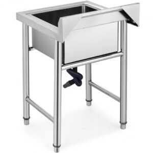 Kézzel Készített Rozsdamentes Mosogató 445x254x419 mm
