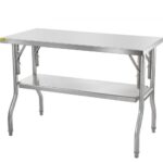 Összecsukható Rozsdamentes Munkaasztal 1220x610 mm