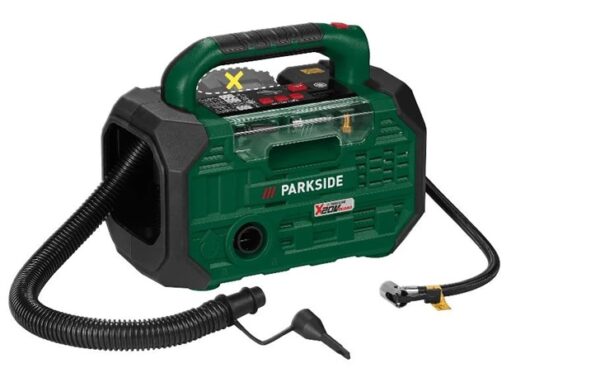 PARKSIDE akkus kompresszor és pumpa PKA 20-Li D3 – akkumulátor nélkül