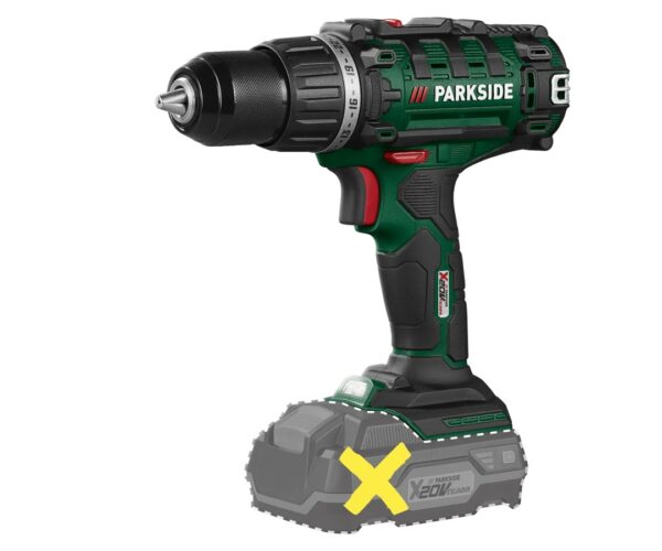 Parkside akkus fúró/csavarozó PABS 20-Li I9 – akkumulátor nélkül