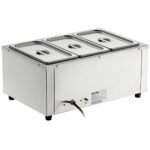 Elektromos Ételmelegítő Büfé Asztal 3x8 qt