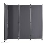 Sötétszürke Összecsukható Adatvédelmi Panel 2240x300x1710 mm