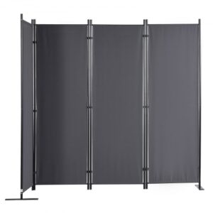 Sötétszürke Összecsukható Adatvédelmi Panel 2240x300x1710 mm