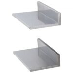 Rozsdamentes Acél Lebegő Polc 218x406 mm 44 kg