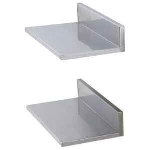 Rozsdamentes Acél Lebegő Polc 218x406 mm 44 kg