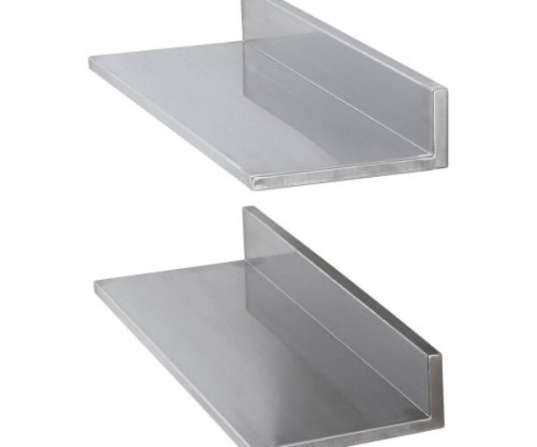 Rozsdamentes Acél Lebegő Polc 218×610 mm 44 kg