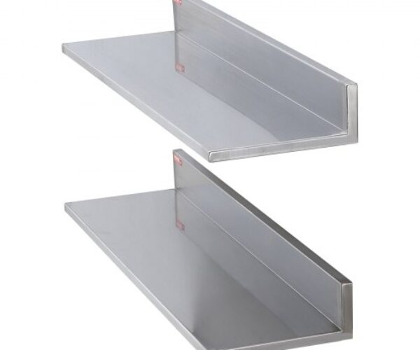 Rozsdamentes Acél Lebegő Polc 220×760 mm 44 kg
