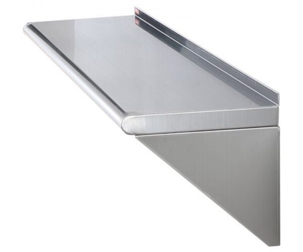 Rozsdamentes Acél Lebegő Polc 305×1220 mm