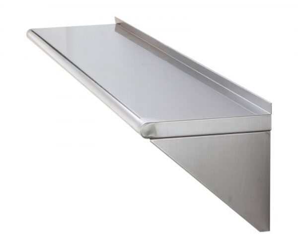 Rozsdamentes Acél Lebegő Polc 355×1524 mm