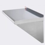 Rozsdamentes Acél Polc Konzolokkal 305x610 mm 104 kg