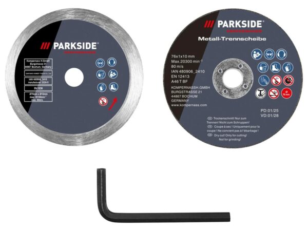 PARKSIDE PERFORMANCE akkus sarokcsiszoló 12V PPWSA 12 A1 – akkumulátor nélkül - Image 3