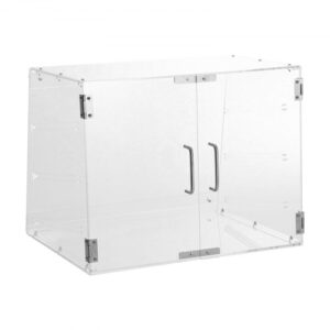 Akril Cukrász Vitrin Hátsó Ajtóval 526x361x414 mm