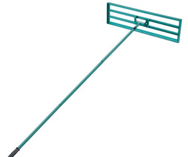 Gyepegyengető Gereblye Acél Fogantyúval 914×254 mm 1981 mm