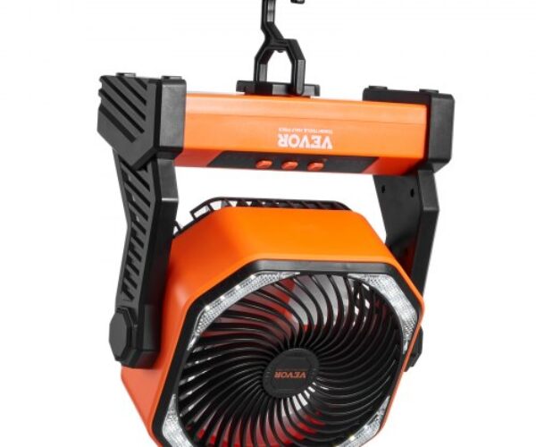 Hordozható Ventilátor LED Lámpával 203,2 mm