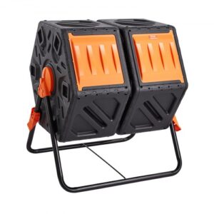 Kétkamrás Komposztáló Acélkerettel 140 l