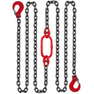 Kétlábú Láncheveder Fogóhorgokkal 4T 5m 10mm
