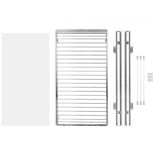 Kihúzható Szekrényrendező Krómozott Acél 280mm x 530mm - Image 3