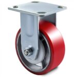 Poliuretán Vas Görgők Fékkel 150 mm