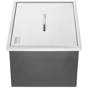 Rozsdamentes Acél Jéghűtő 560x430x300 mm