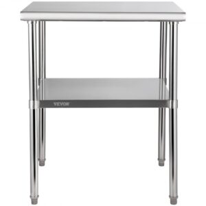 Rozsdamentes Acél Munkaasztal 800 kg 760x760x910 mm