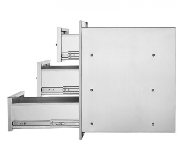 Rozsdamentes Grillfiókok 406 mm x 546 mm x 457 mm