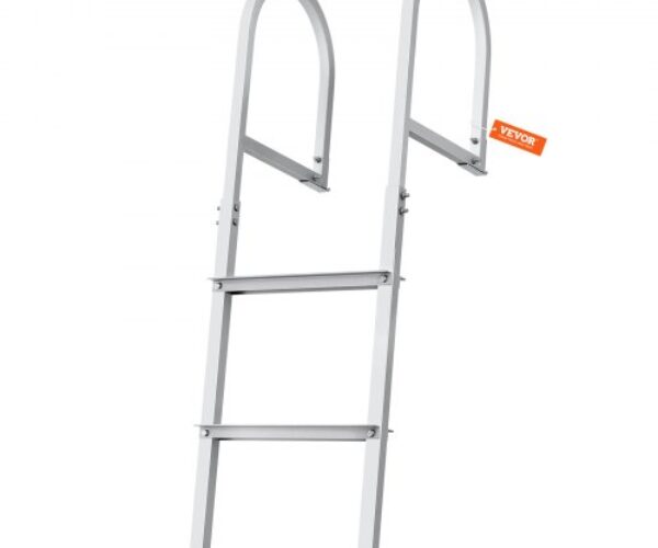 Alumínium Pontonhajó Dokklétra Csúszásgátló Pedállal 79 mm 227 kg