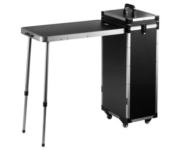 Alumínium Sminktartó Kocsi Guruló Kerekekkel 360°