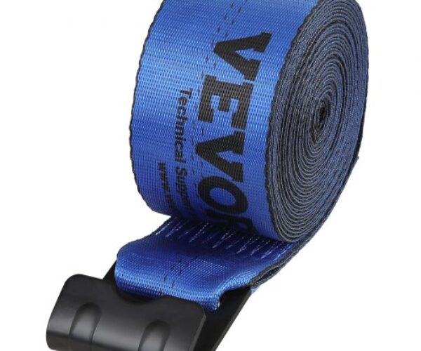 Csörlőszíj Lapos Horoggal Kék 100 mm x 0,76 m 2721 kg 80 kN