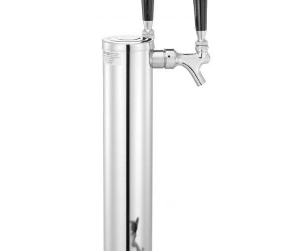 Dual Taps Rozsdamentes Acél Sörtorony Kegeratorral 2 csap 500 mm