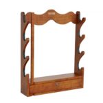 Fali Fa Fegyvertartó Állvány 4 Puskához