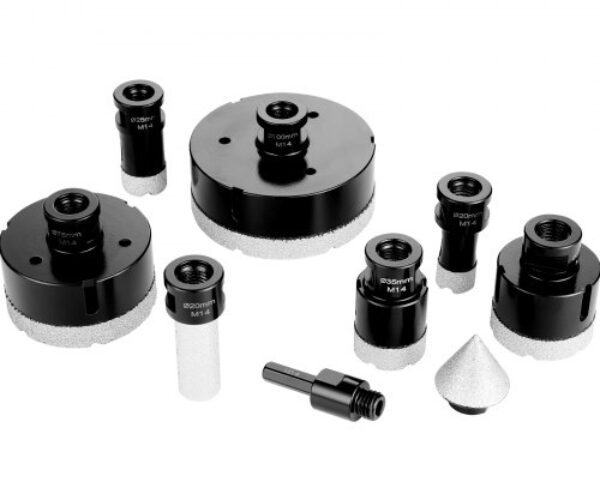 Gyémánt Lyukfűrész Készlet Tárolóval 20-100 mm