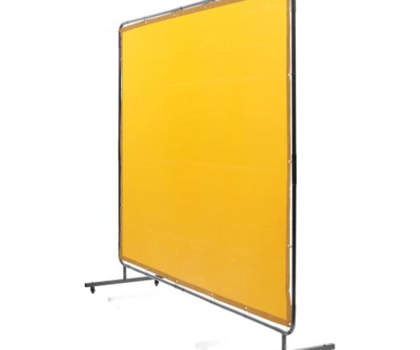 Hegesztőernyő Forgókeréken Sárga 1,83×2,44m