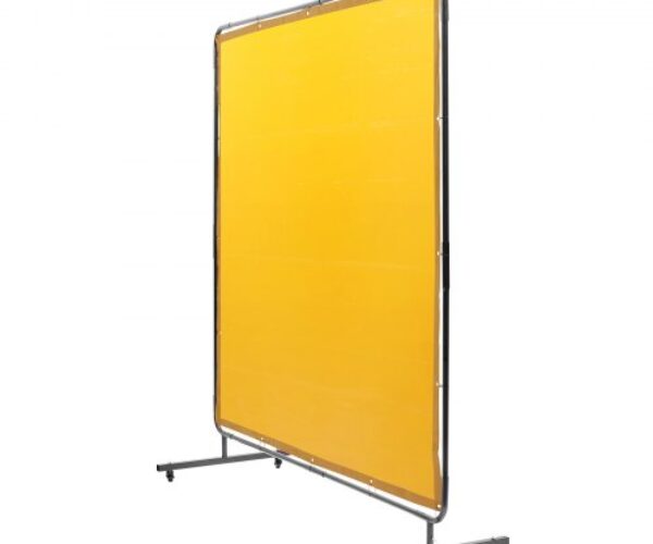 Hegesztőernyő Keret Forgó Kerekekkel Sárga 150×150 mm