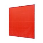 Hegesztőfüggöny Piros Lángálló UV6 1.83x1.83m