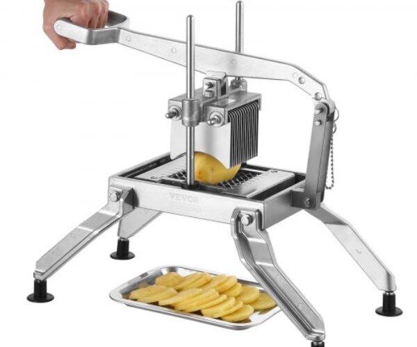 Kereskedelmi Zöldségszeletelő Rozsdamentes Acél Csúszásmentes Lábbal 9,5/4,8 mm