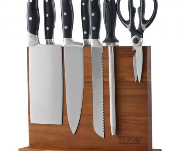 Mágneses Késtartó Akácfa Konyhai Késblokk 305 mm