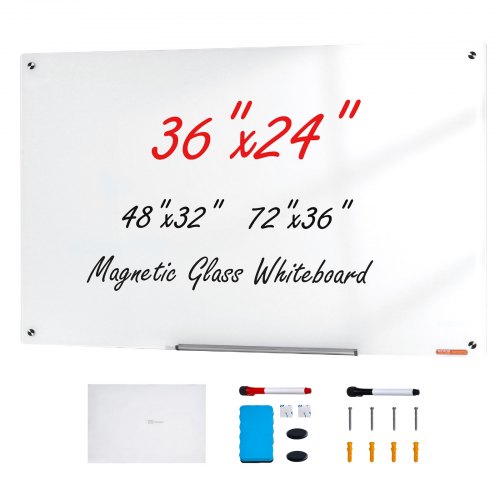 Mágneses Üvegtábla Keret Nélkül Jelölőtálcával 900x600 mm - Image 2