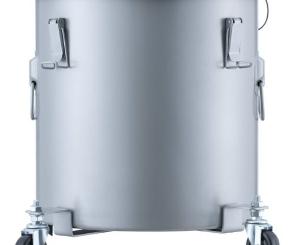 Olajsütő Zsírozó Vödör Szűrőzsákkal Szénacél Szürke 30 l