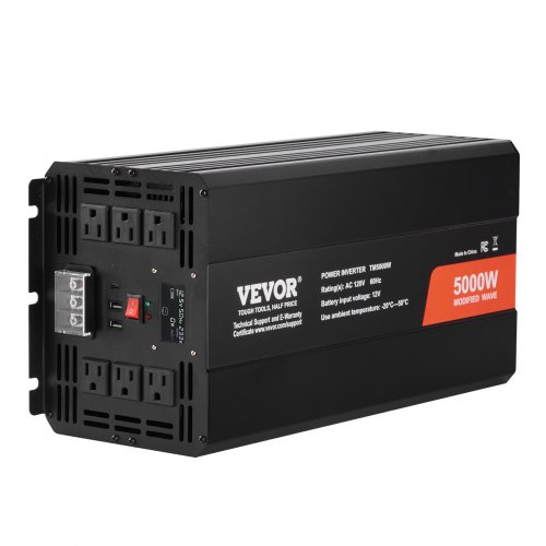 Osztott Szinuszhullám Inverter LCD Távirányító 5kW 12V–120V - Image 5