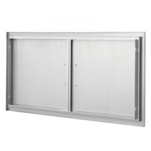 Rozsdamentes Acél BBQ Konyhaajtó 1067x534 mm