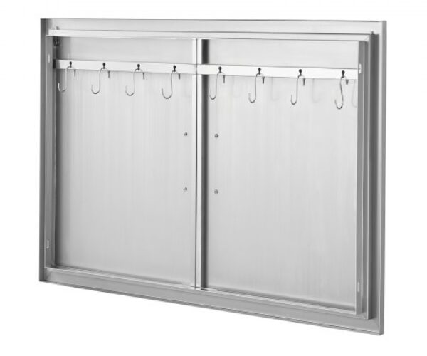 Rozsdamentes Acél BBQ Konyhaajtó 990×660 mm