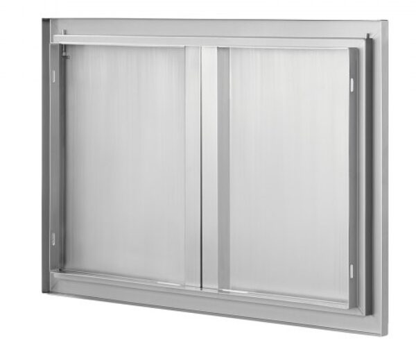 Rozsdamentes Acél BBQ Konyhaajtó Dupla 710×482 mm